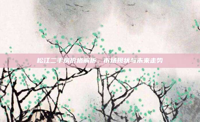 松江二手房价格解析，市场现状与未来走势