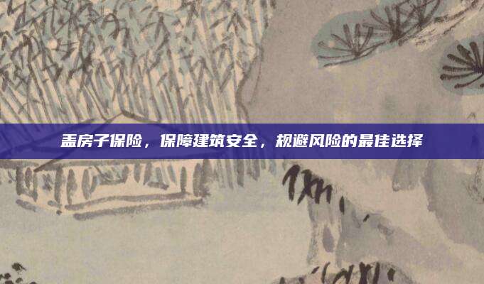 盖房子保险，保障建筑安全，规避风险的最佳选择