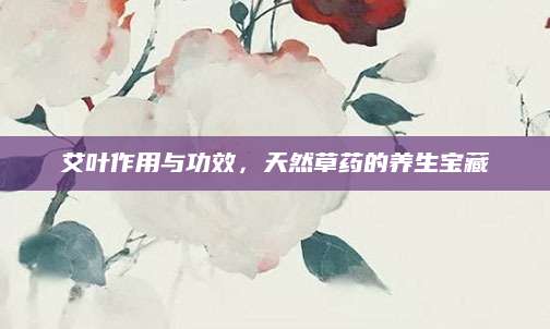 艾叶作用与功效，天然草药的养生宝藏