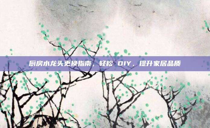 厨房水龙头更换指南，轻松 DIY，提升家居品质