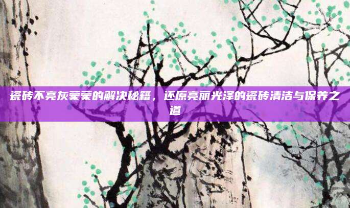 瓷砖不亮灰蒙蒙的解决秘籍，还原亮丽光泽的瓷砖清洁与保养之道