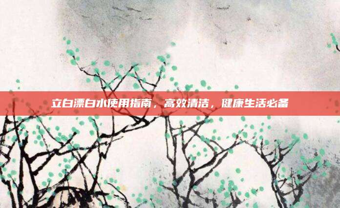 立白漂白水使用指南，高效清洁，健康生活必备