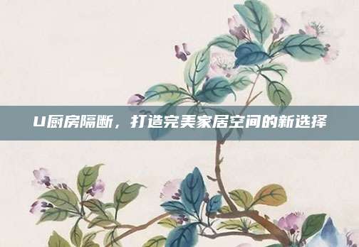 U厨房隔断，打造完美家居空间的新选择