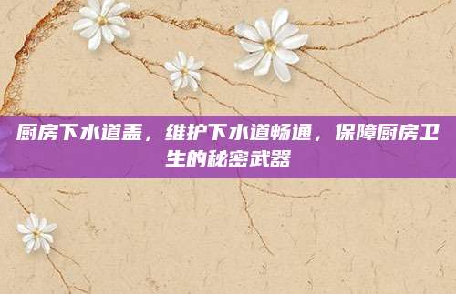 厨房下水道盖，维护下水道畅通，保障厨房卫生的秘密武器