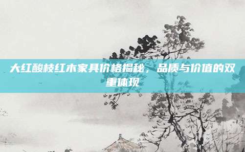 大红酸枝红木家具价格揭秘，品质与价值的双重体现
