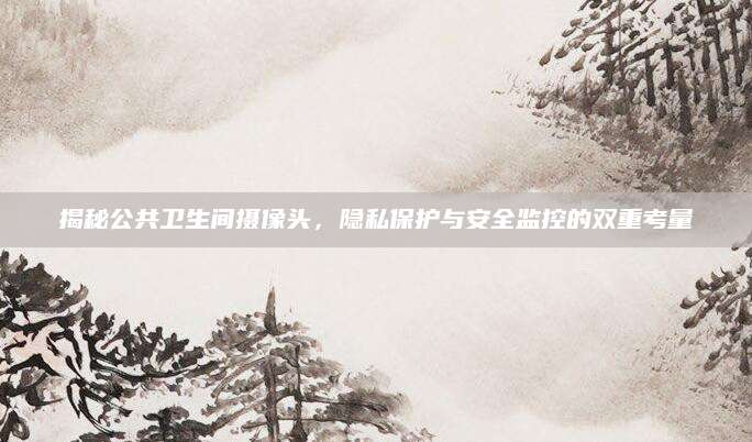 揭秘公共卫生间摄像头，隐私保护与安全监控的双重考量