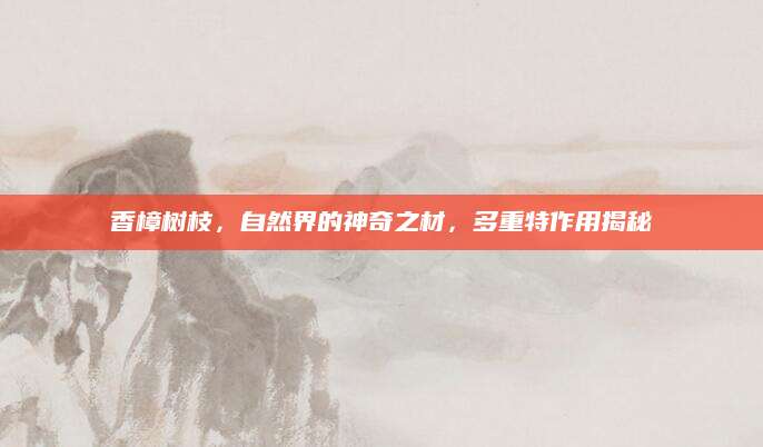 香樟树枝，自然界的神奇之材，多重特作用揭秘