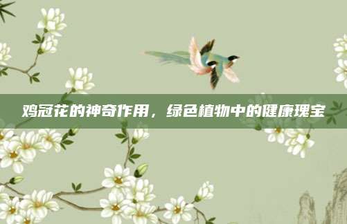 鸡冠花的神奇作用，绿色植物中的健康瑰宝