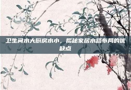 卫生间水大厨房水小，揭秘家居水路布局的优缺点