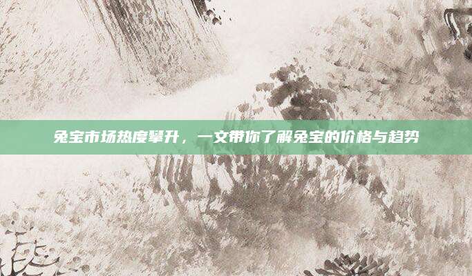 兔宝市场热度攀升，一文带你了解兔宝的价格与趋势