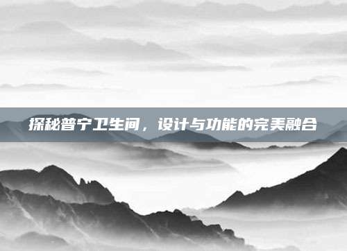 探秘普宁卫生间，设计与功能的完美融合