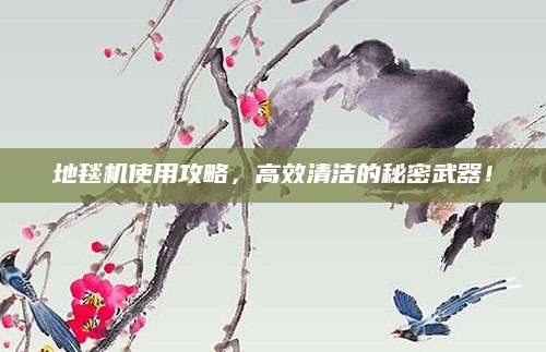 地毯机使用攻略，高效清洁的秘密武器！