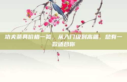 功夫茶具价格一览，从入门级到高端，总有一款适合你