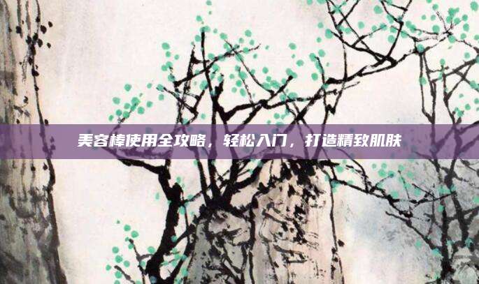 美容棒使用全攻略，轻松入门，打造精致肌肤