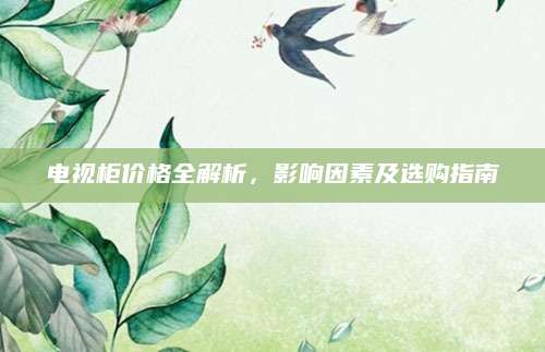 电视柜价格全解析，影响因素及选购指南