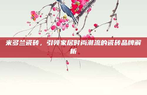 米多兰瓷砖，引领家居时尚潮流的瓷砖品牌解析