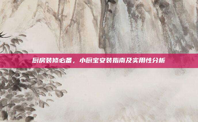 厨房装修必备，小厨宝安装指南及实用性分析