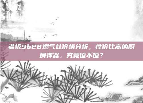 老板9b28燃气灶价格分析，性价比高的厨房神器，究竟值不值？