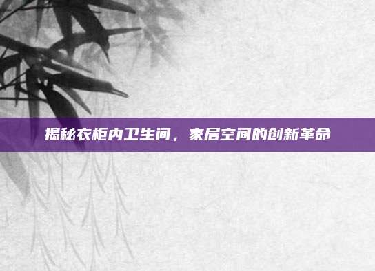 揭秘衣柜内卫生间，家居空间的创新革命