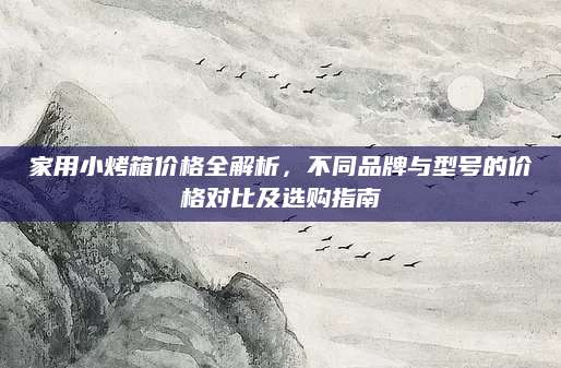 家用小烤箱价格全解析，不同品牌与型号的价格对比及选购指南