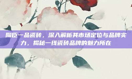 陶臣一品瓷砖，深入解析其市场定位与品牌实力，揭秘一线瓷砖品牌的魅力所在