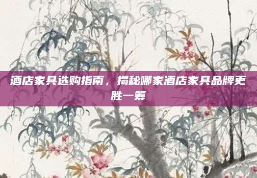 酒店家具选购指南，揭秘哪家酒店家具品牌更胜一筹