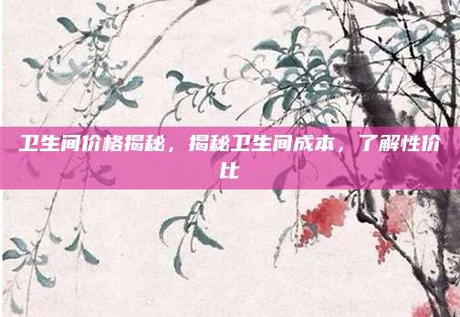 卫生间价格揭秘，揭秘卫生间成本，了解性价比