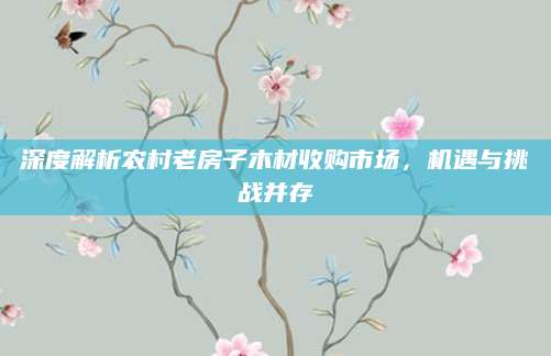 深度解析农村老房子木材收购市场，机遇与挑战并存