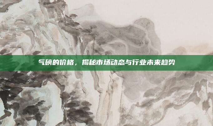 气磅的价格，揭秘市场动态与行业未来趋势